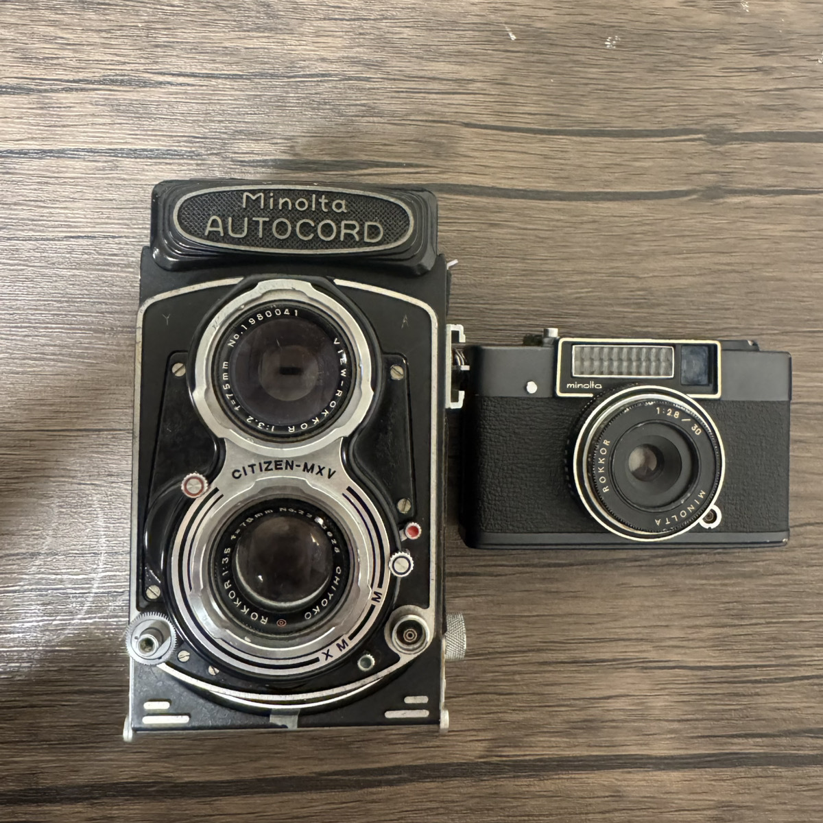ジャンク】Minolta Autocord ミノルタ オートコード 二眼レフ カメラ 1