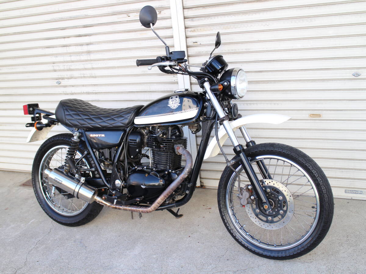 SR400 ワンオフ センター出しマフラー ステンレス SANの落札情報