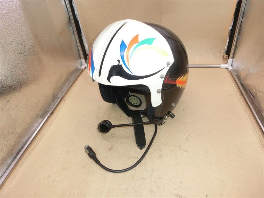 1円～ 旧ソ連式 空軍ミグ戦闘機パイロット用ヘルメット風 原付用 深緑
