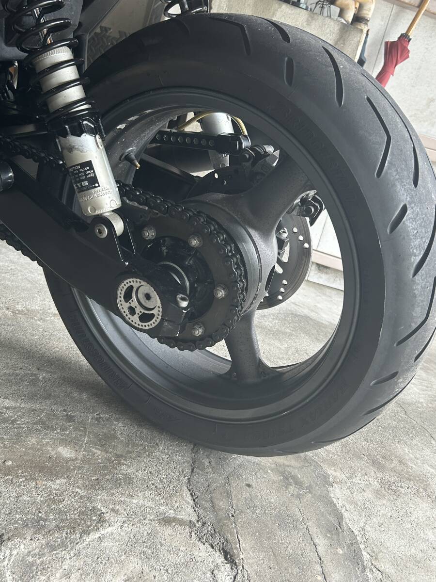 ZRX400用ゼファー1100流用ワイドリアホイールの落札情報詳細