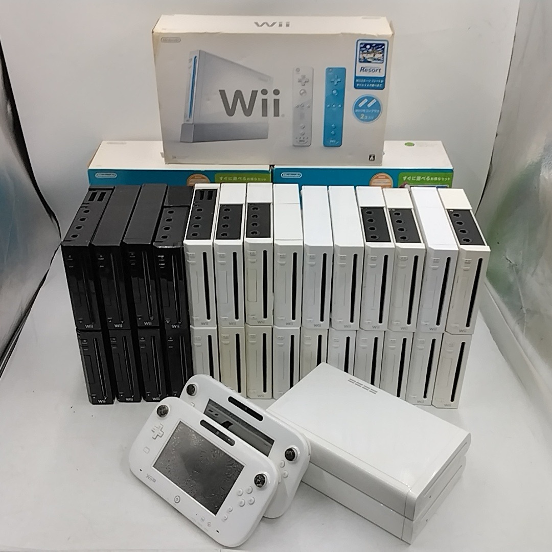 WiiU 本体 プレミアムセット 32GB クロ 動作確認初期化済 ※GamePad画面