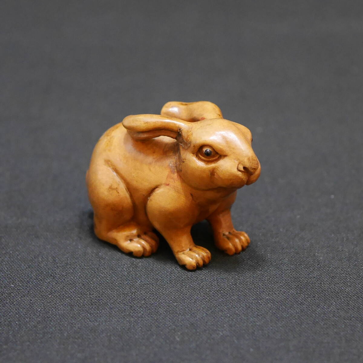 時代 銅製 真向兎 兎文 釘隠し 6点 江戸明治時代 ☆旧家の整理品 ＜古