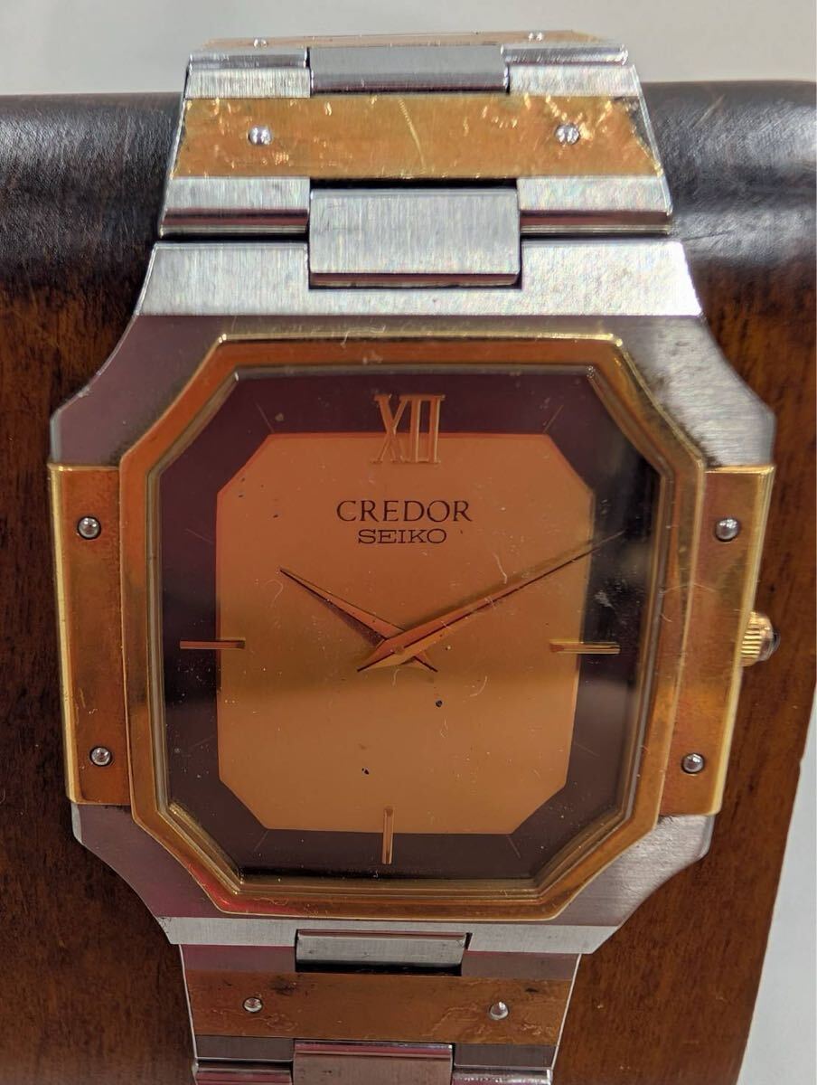 中古】SEIKO セイコー 9300-5500 クレドール オクタゴン 八角形 QZ