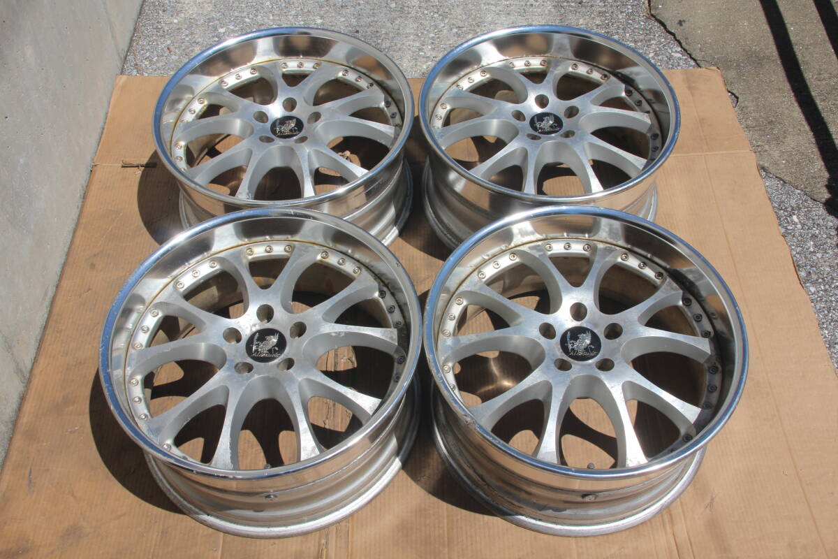 リバーサイド r106 13インチ　6.5j aタイプ相当?旧車　ホイール River Side/リバーサイド 中古4本セット 稀少 当時物 旧車 深リムの