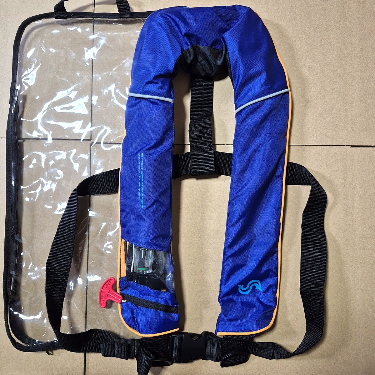 sum○中古○ブルーストーム BSJ-7120 自動膨張式フィッシングバッグ
