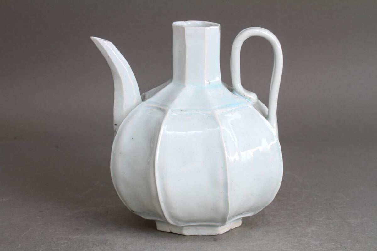 美術品】∇花∇【吉川充】作 青白磁水注 共箱付の落札情報詳細 - Yahoo