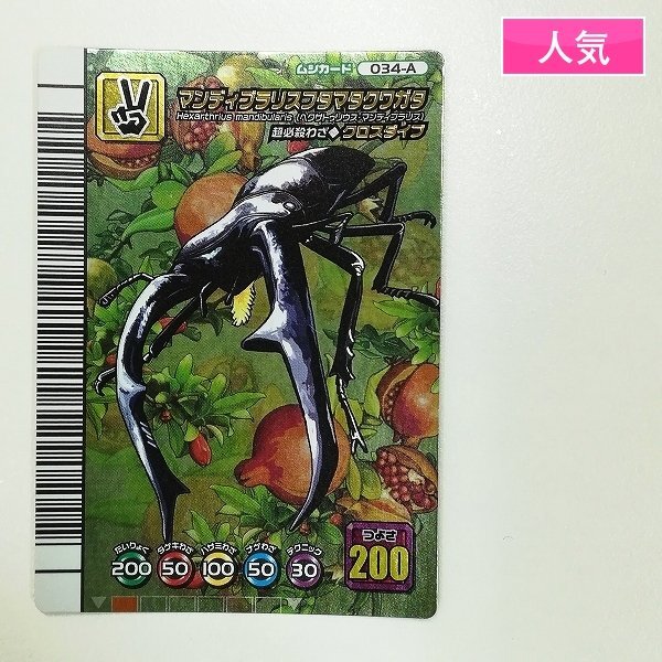 マンディブラリスフタマタクワガタ 金カード ムシキング 良品の落札