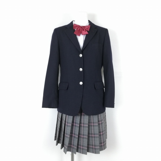 ☆クラーク記念国際高校指定☆ハイソックス☆中古☆used☆靴下☆紺ソ