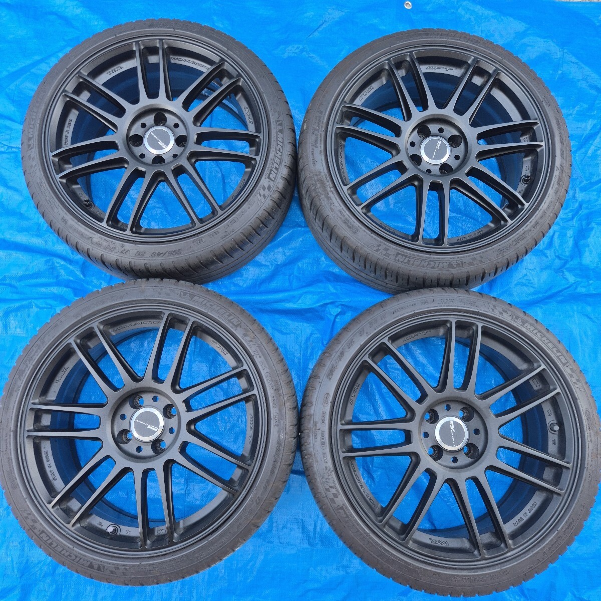 ワーク WORK EMOTION KEI 17インチ 7J ＋42 pcd100 4穴 195/40/17 2本