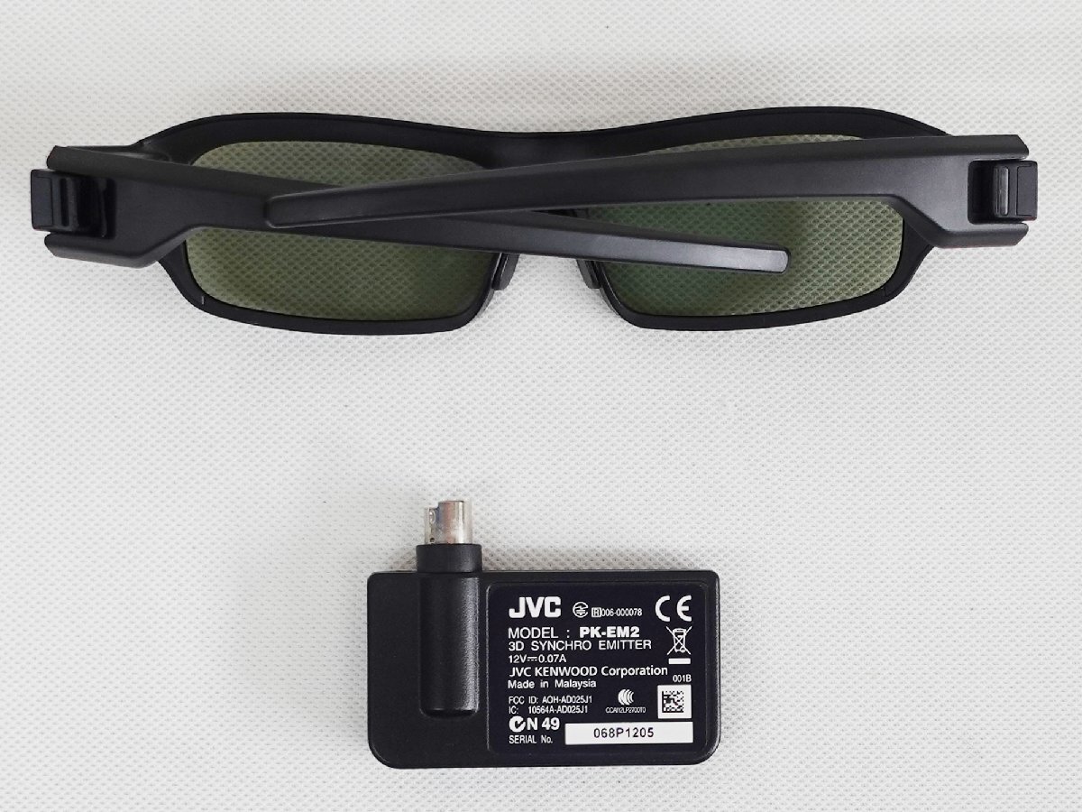 JVC 3Dシンクロエミッター PK-EM2 & 3Dメガネ PK-AG3 送料無料の落札