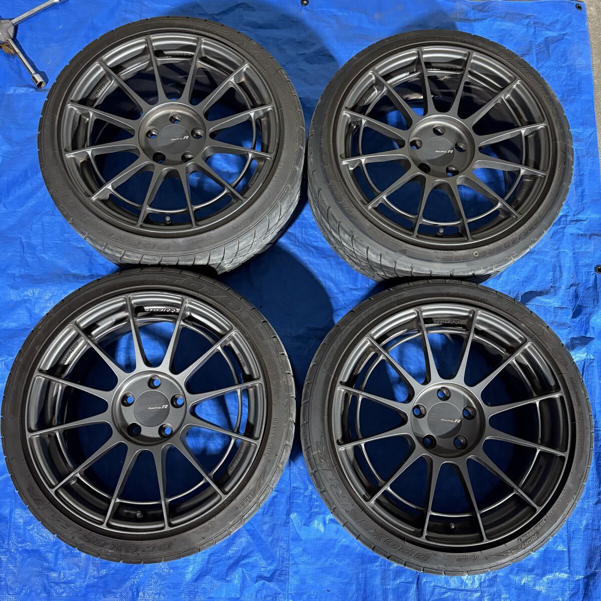 中古】ENKEI エンケイ RPF1 18インチ 9.5J +15 5穴 PCD114.3 2本セット