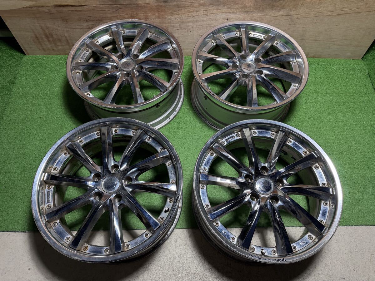 中古】クレンツェ ヴィシュヌ18インチホイール9j10j114/5穴jzx100にて