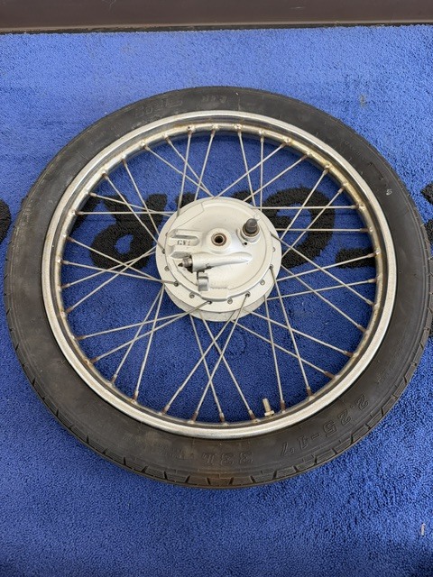 新品】17インチ 72本ツイストスポーク 前後セット スーパーカブ の落札