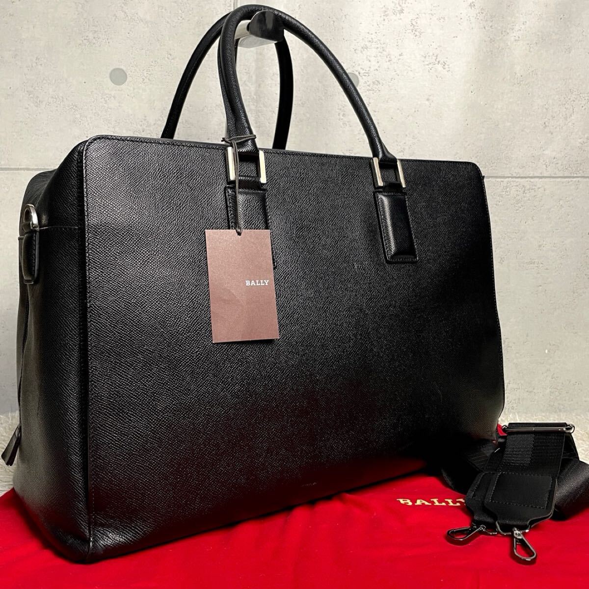 美品】BALLY バリー メンズ ナイロンボストンバッグ 2way ネイビーの 美品】BALLY バリー メンズ ナイロンボストンバッグ 2way ネイビーの