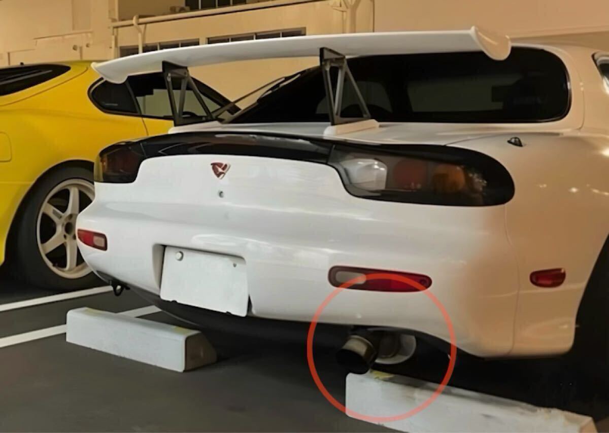 RX-7用】RE雨宮 ドルフィンテールマフラー チタン 軽量 【FD3S】の落札