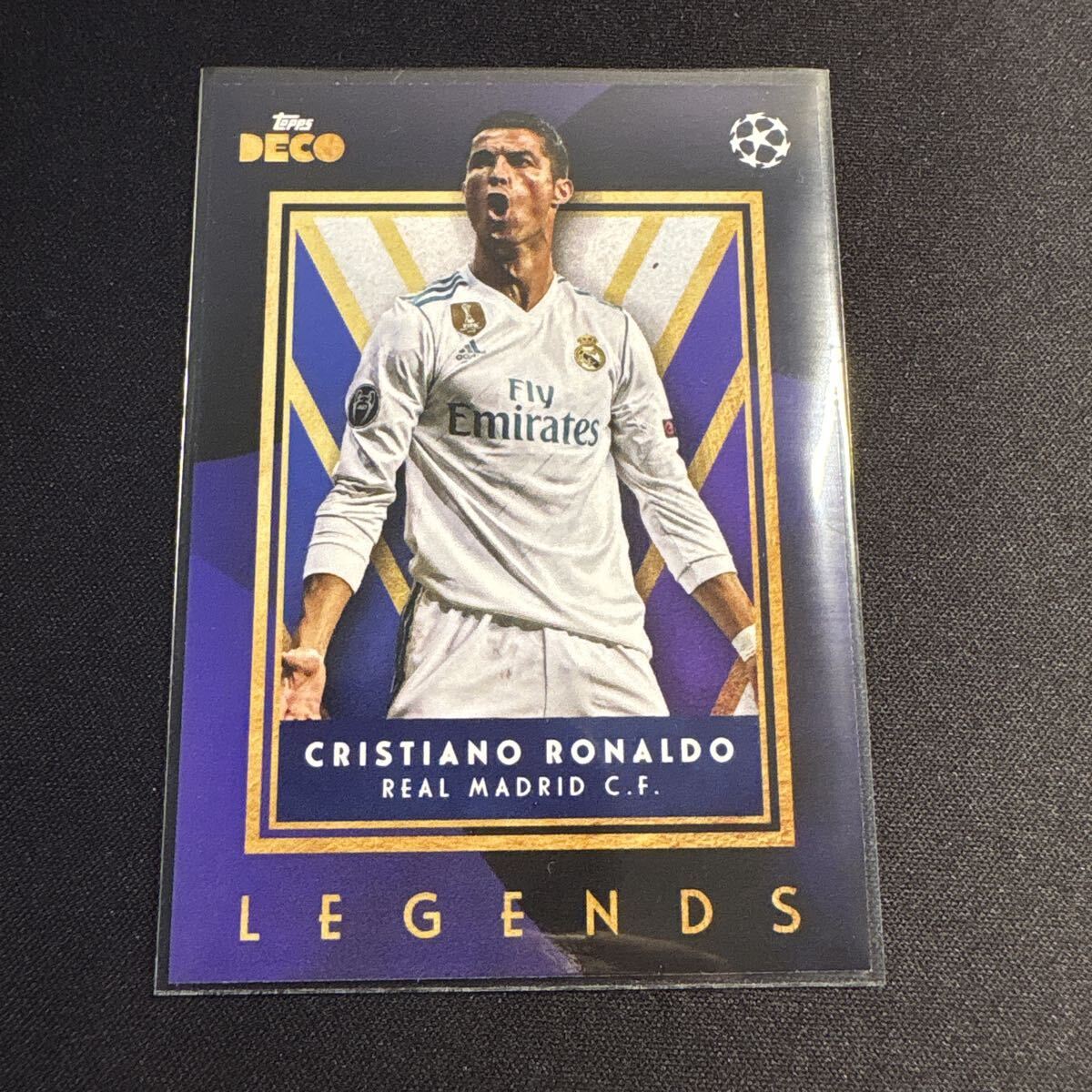 レア TREBLE CRISTIANO RONALDO ジャージカード サイン入り CR7