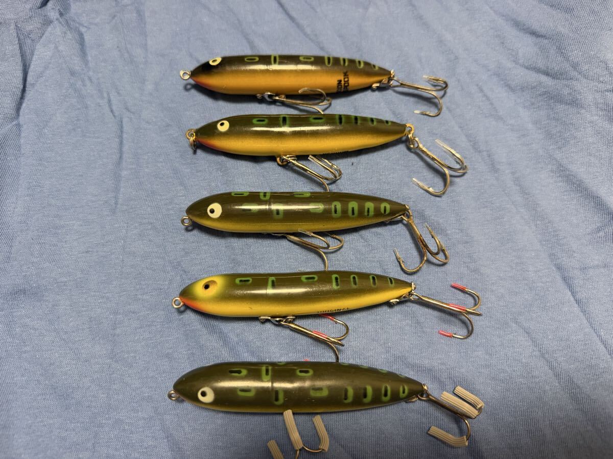 オールド　ヘドン　ラッキー13 BRS 茶スイカ　縦割 ヘドン Heddon ラッキー 13 LUCKY 13 縦割れ 吹き目 BRS 茶スイカ