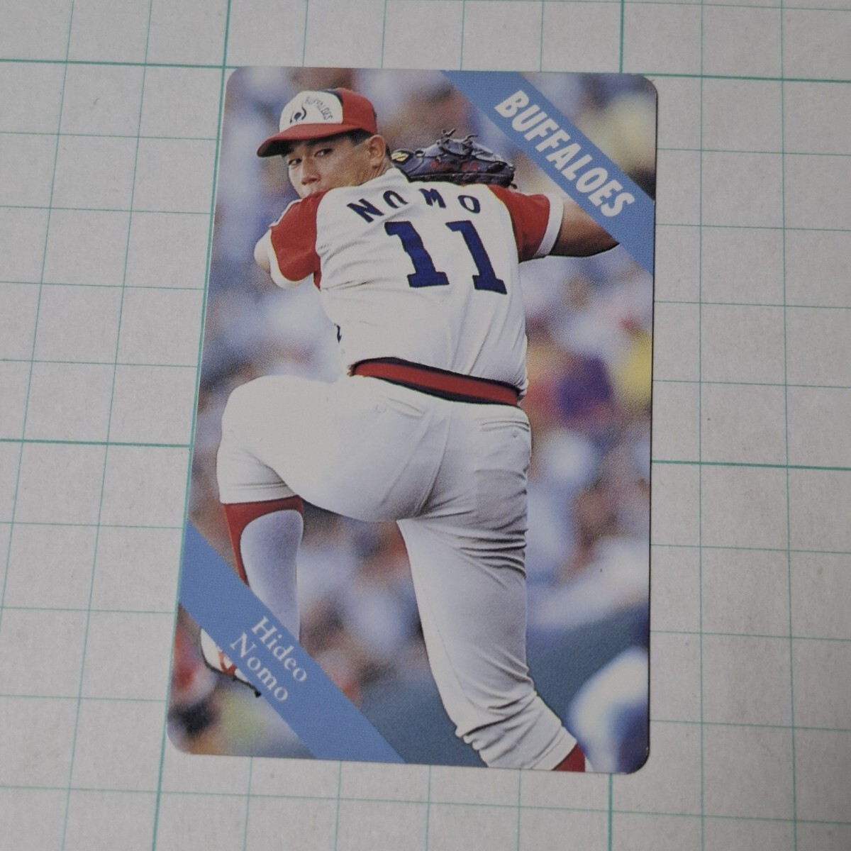 中古】近鉄バファローズ 野茂英雄 直筆サインボール 直筆サインカード