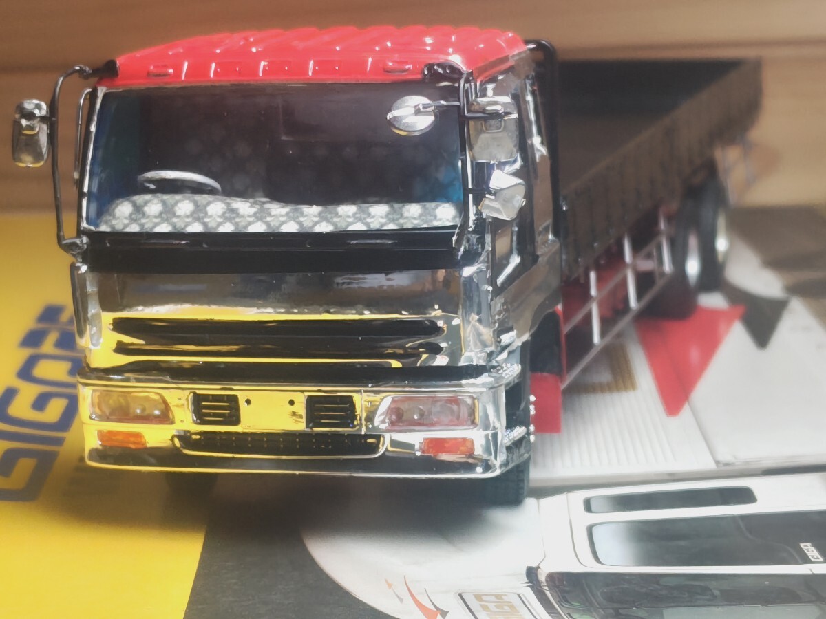 新品】アオシマ 1/32 NEW大型デコトラ 羅生門 平ボディタイプ 当時品の
