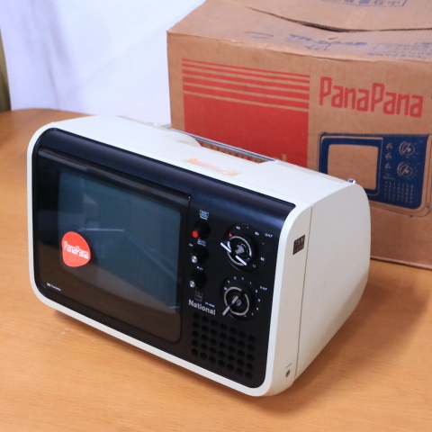 中古】昭和レトロ ナショナル 真空管テレビ 脚付き TF-63M▽ レトロ