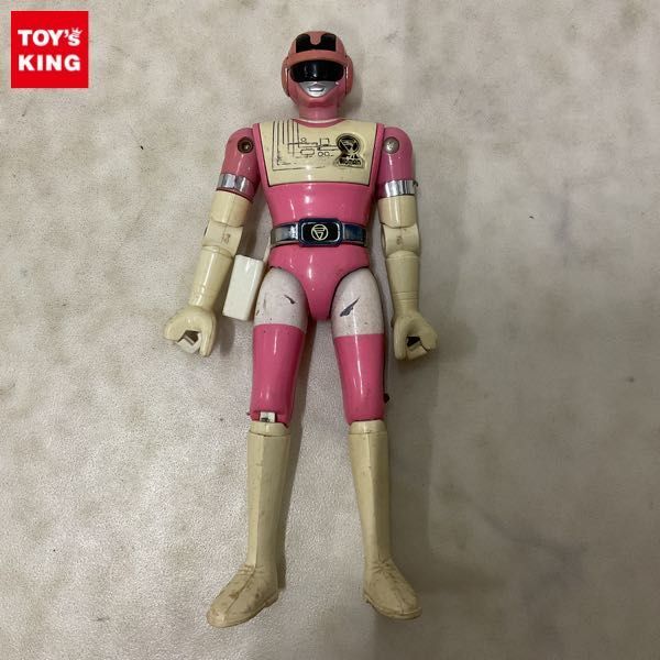 ◇当時物 バンダイ 超電子バイオマン ピンクファイブ ソフビ 1984◇の