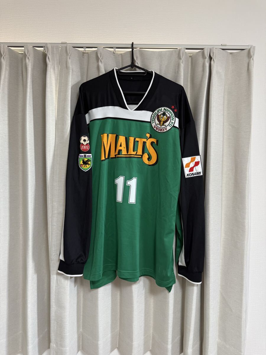 90s 読売ヴェルディ　ヴェルディ川崎　銀タグ　ベンチコート　ＸＬ　三浦知良 新品】ヴェルディ川崎 読売ヴェルディ ユニフォーム 長袖 カズ 三浦