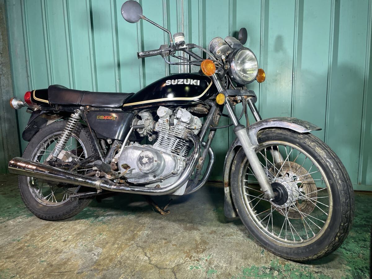 傷や汚れあり】SUZUKI☆GS400外装セット☆中古 赤×オレンジ×黒