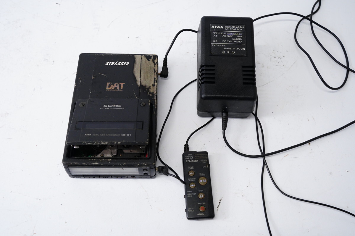 全体的に状態が悪い】A10 AIWA XD-S260 DATデッキ アイワ STRASSER