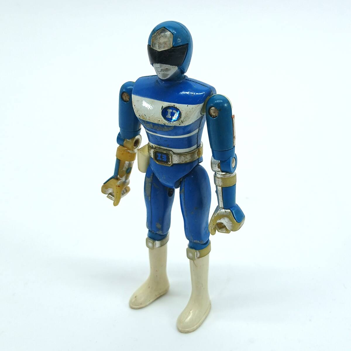 ソフビ ポピー 電子戦隊デンジマン デンジブルー/イエロー/ピンク 高さ