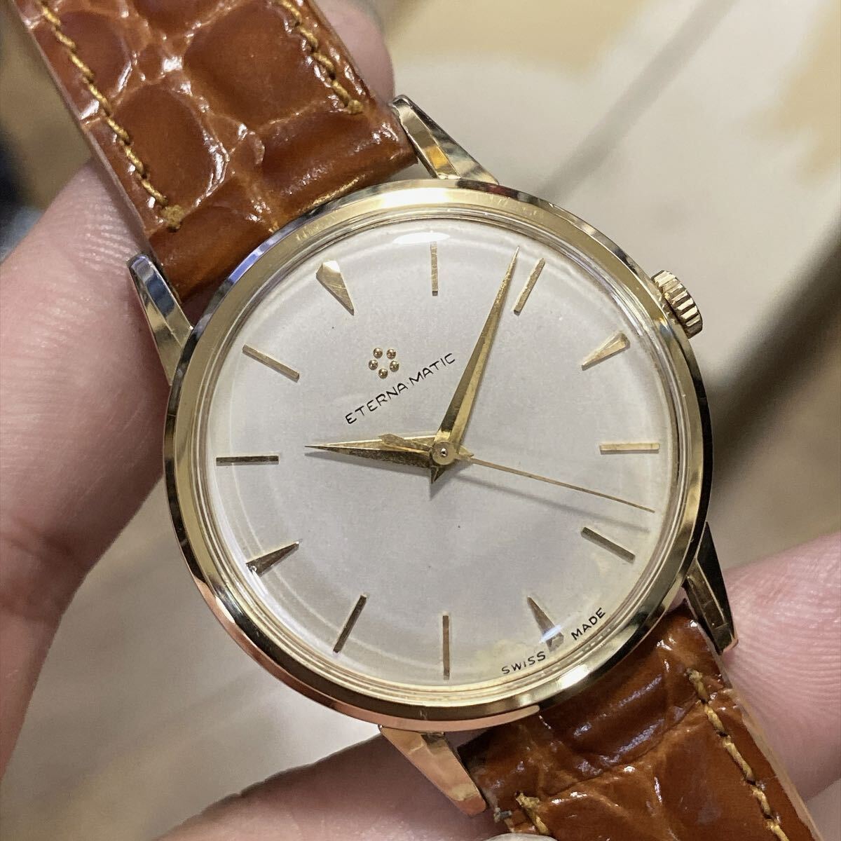 ETERNA MATIC 3003 エテルナ マチック K18 金無垢 総重量約72.9g 自動