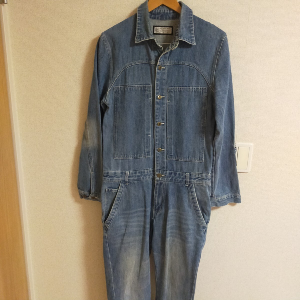 AKERICO アケリコ 2ndタイプ オールインワン ツナギ ヴィンテージ 中古】AKERICO デニム オールインワン （検 キムタク 村正洋装 つなぎ