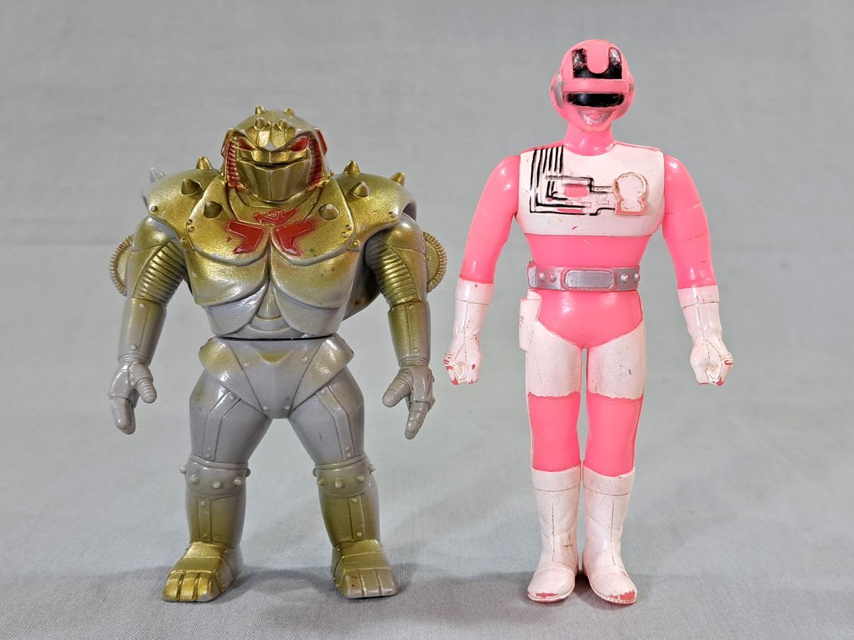 ◇当時物 バンダイ 超電子バイオマン ピンクファイブ ソフビ 1984◇の