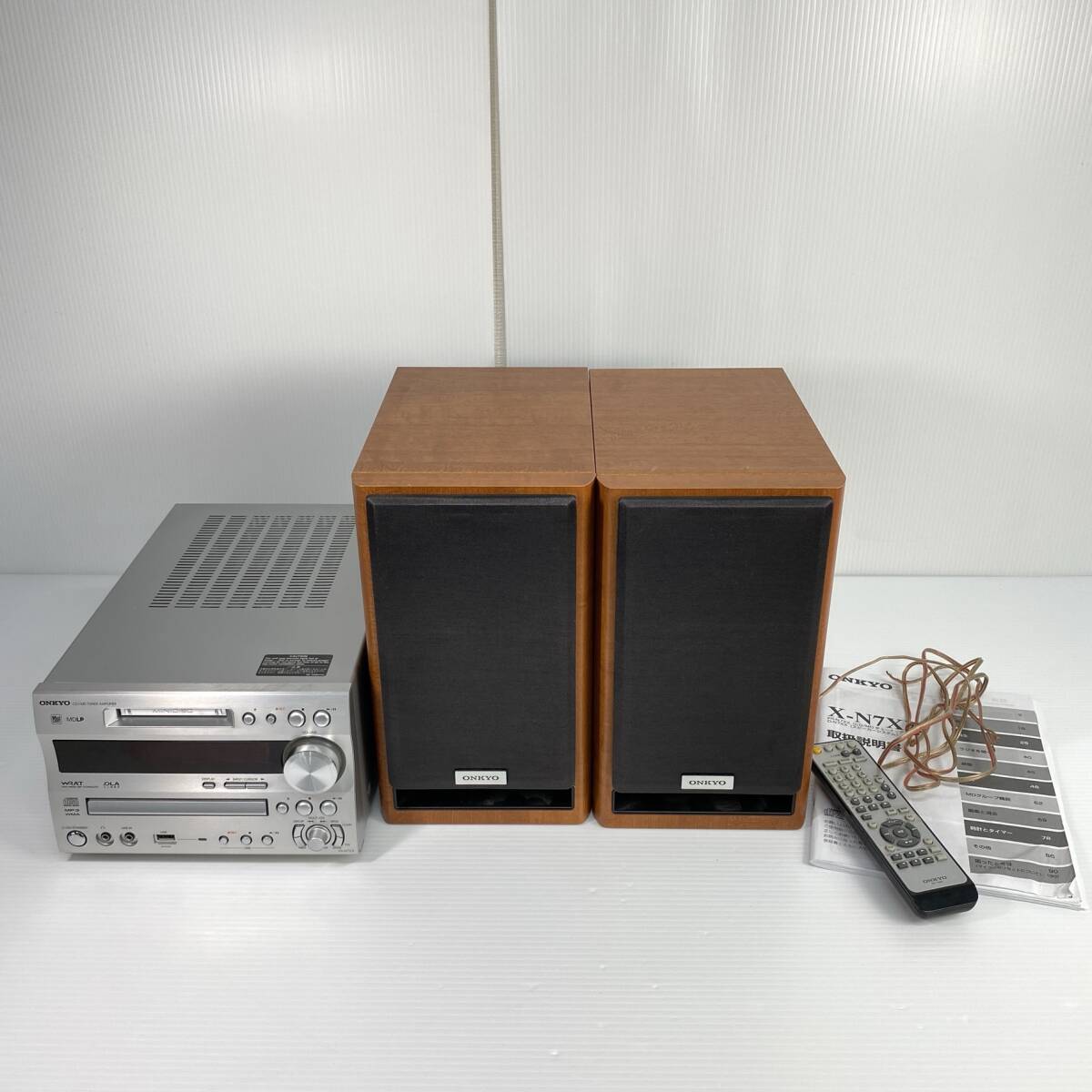 日立 Lo-D AX-M7 スピーカー HS-M7J CD.MDシステムコンポ セット 現状