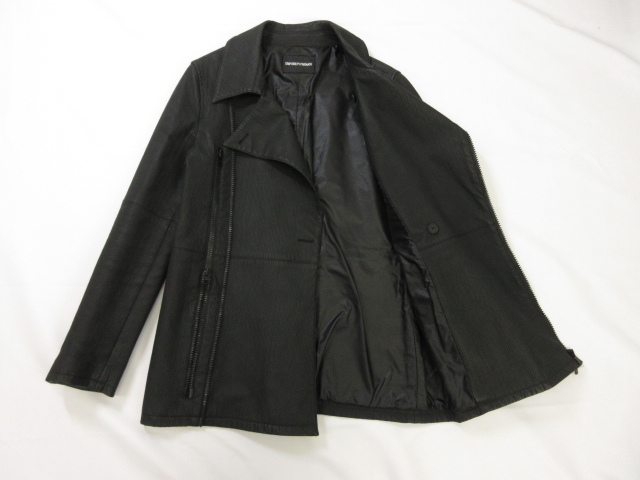 超美品 エンポリオアルマーニ Armani ライダース風 ジャケット ショートコート メンズ Size48 ブラック B1b45w B1458 3mb1145 の落札情報詳細 ヤフオク落札価格情報 オークフリー スマートフォン版