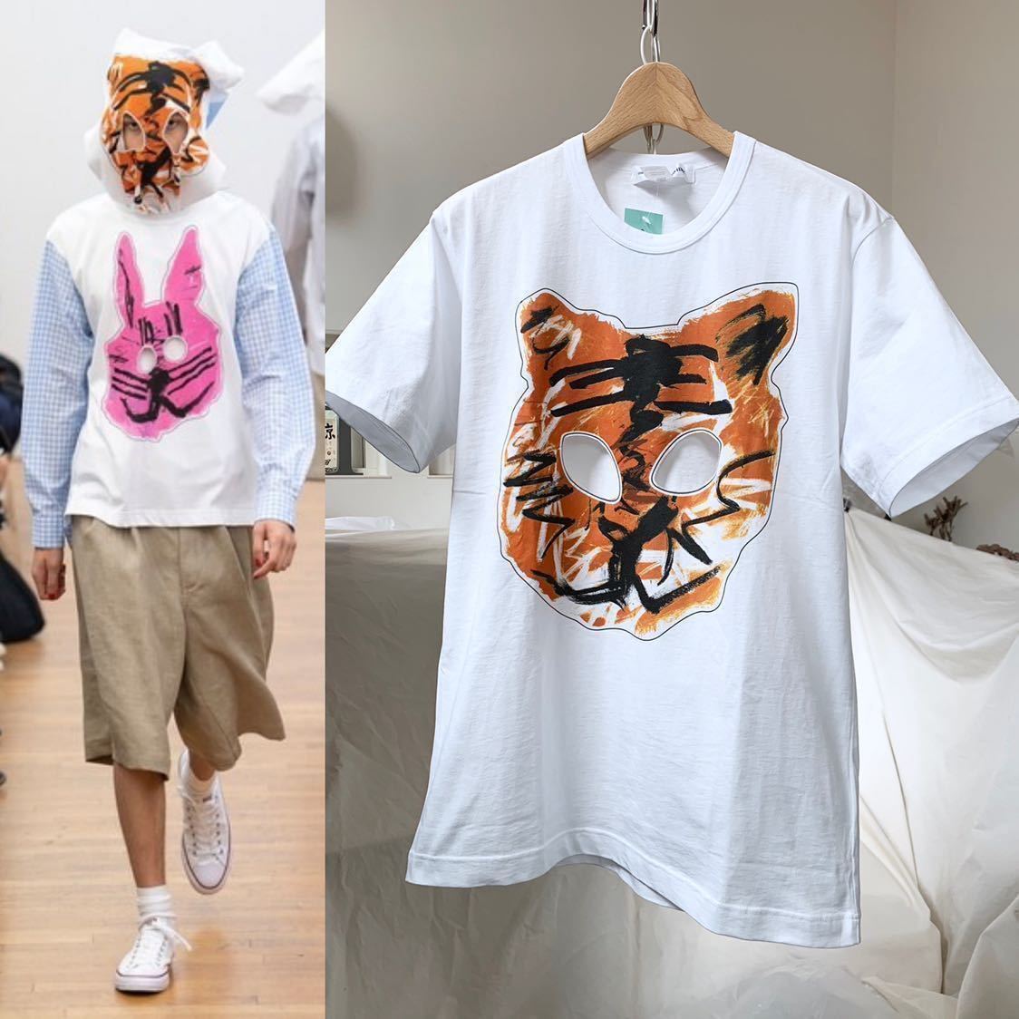 送料無料 新品 2019SS コムデギャルソンシャツ 動物モチーフ カットアウト Tシャツ M メンズ Comme des Garcons Shirt S27108 タイガー コム デ ギャルソン・シャツ(COMME des GARÇONS SHIRT) 2019年春夏
