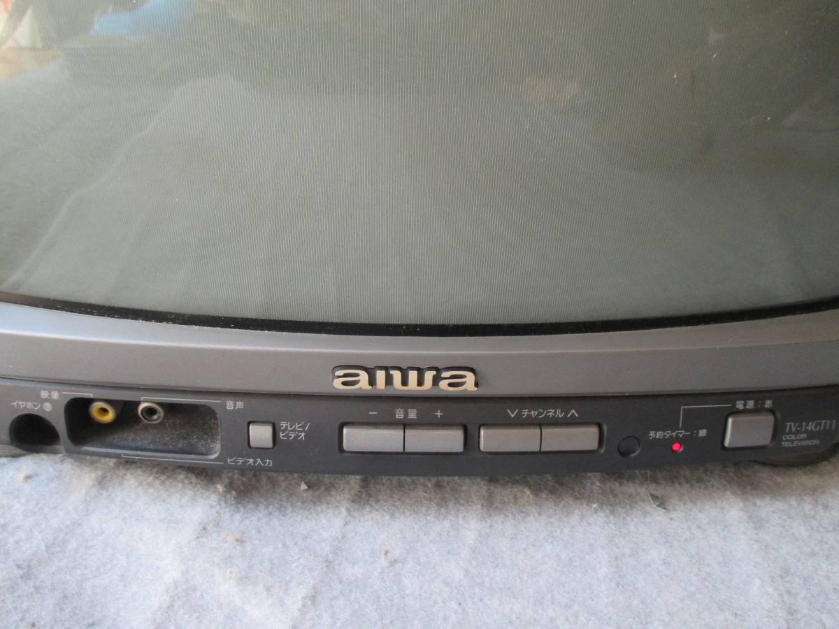 aiwa ブラウン管ステレオテレビ ビデオ入力2つ Yahoo!オークション - 【通電確認済み】aiwa製ブラウン管ステレオTV TV
