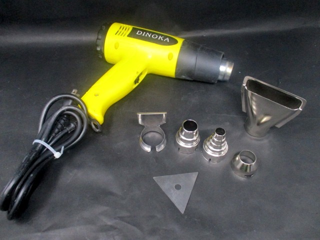 Dinoka ヒートガン 小型 ホットガン 無段階 温度調整 風速2段階切り替え 熱風器 動作確認品 Diy用品 工具 の落札情報詳細 ヤフオク落札 価格情報 オークフリー スマートフォン版