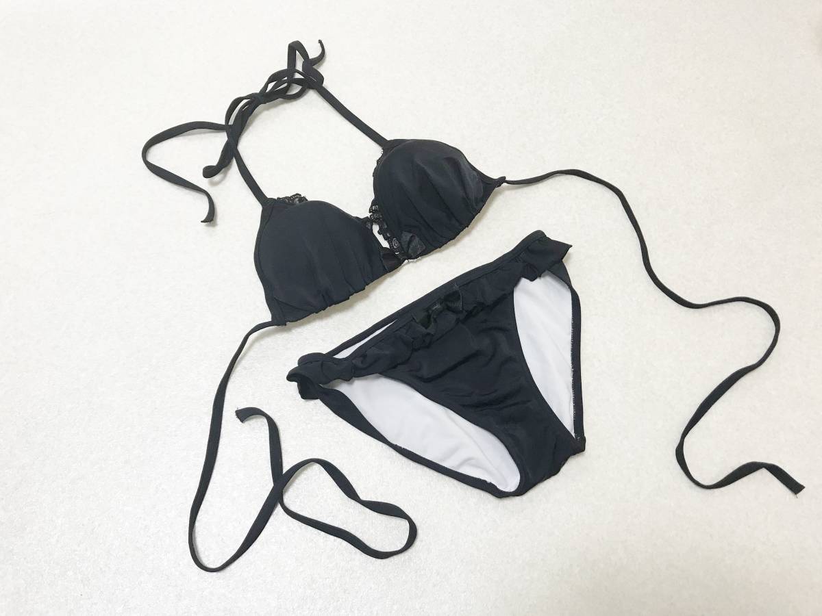 水着 M エメフィール Aimerfeel ぷっくりワイヤービキニ ひらひらパレオスカート水着 黒 汚れ有り の落札情報詳細 ヤフオク落札価格情報 オークフリー スマートフォン版