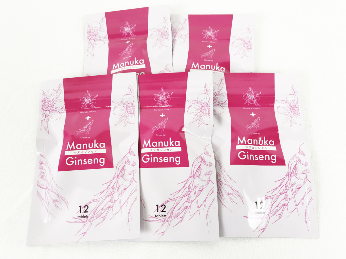 新品 新品未開封 ロータシア製薬 Manukaginseng マヌカジンセン 12粒 5袋セット ジンセン マヌカハニー ダイエット 05r4502 の落札情報詳細 ヤフオク落札価格情報 オークフリー スマートフォン版