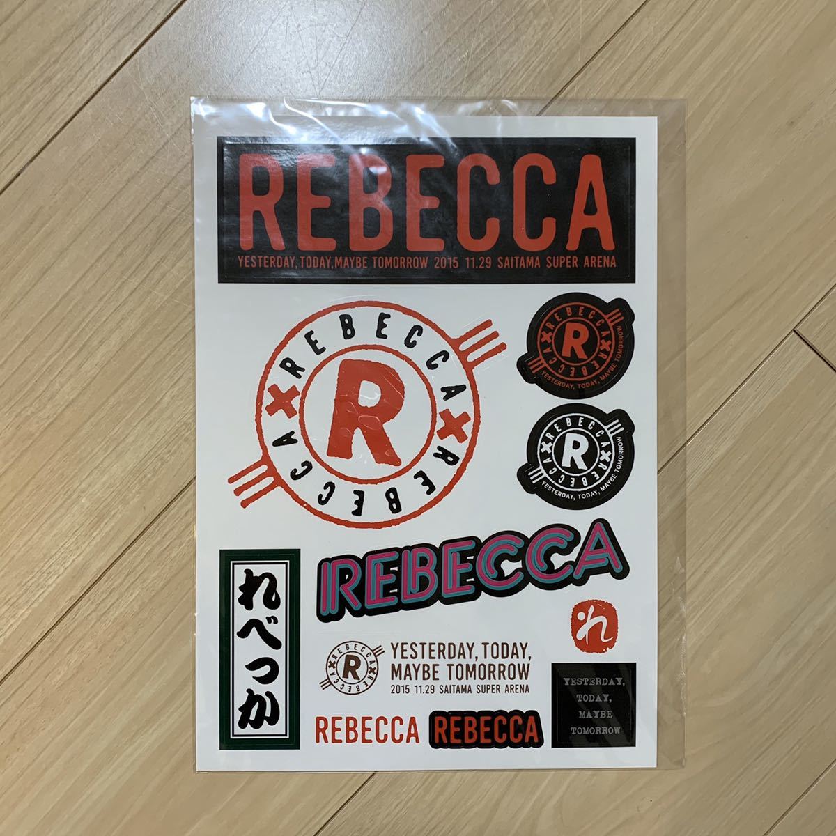 新品 新品未開封 Rebecca Yesterday Today Maybe Tomorrow さいたまスーパーアリーナ オフィシャルグッズ ステッカーシート レベッカ の落札情報詳細 ヤフオク落札価格情報 オークフリー スマートフォン版