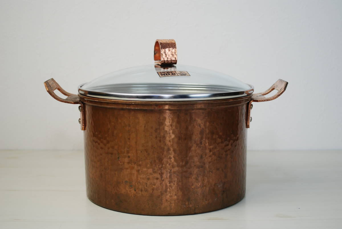 和田助製作所 銅極厚深型片手鍋 真鍮柄 27cm （8.4L）銅鍋