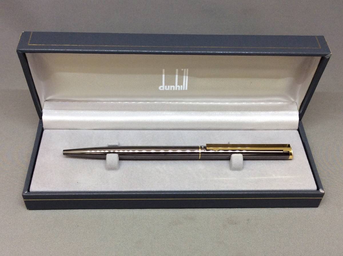 ダンヒル ボールペン ヴィンテージ ゴールド シルバー ケース付き 2本セット Dunhill ダンヒル ボールペン ゴールド・シルバー 2本セット