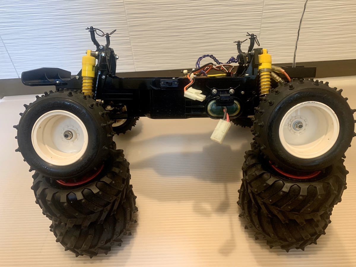 タミヤ 1 10電動rc ニッサンキングキャブ メガテックjrプロポ ブッシュデビルタイヤ付 ジャンクわかる方へ の落札情報詳細 ヤフオク落札価格情報 オークフリー スマートフォン版
