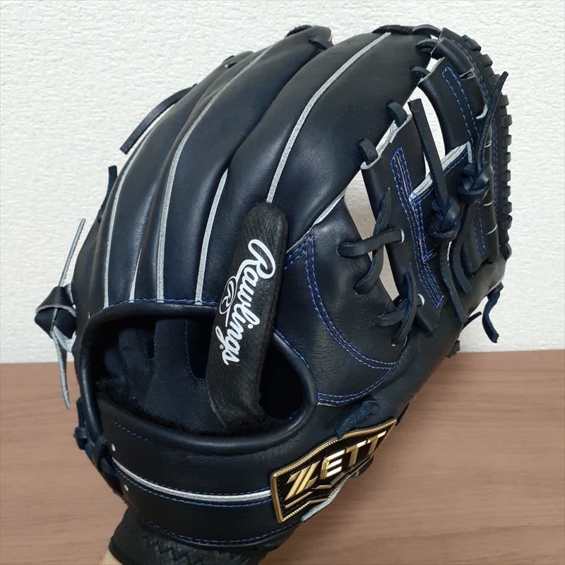 ZETT NEO STATUS 一般 軟式 グローブ 内野手用 ネイビー ZETTネオ
