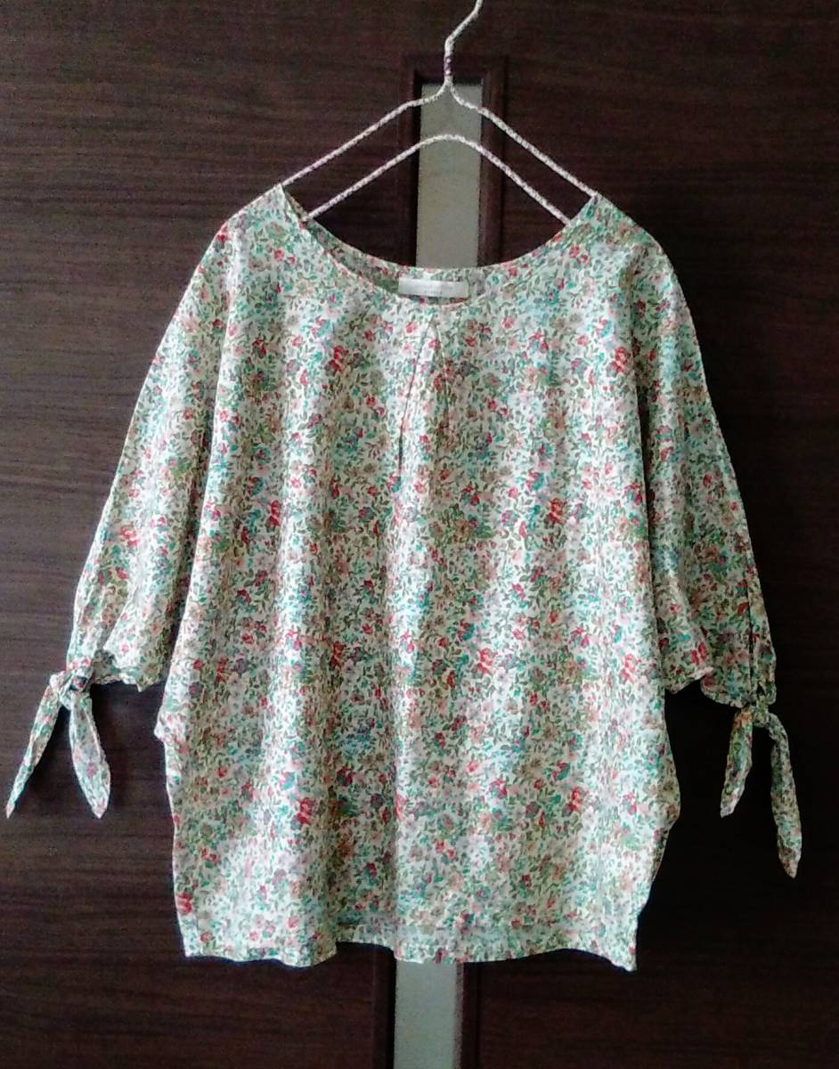 美品 アースミュージックアンドエコロジー リボンスリーブプルオーバー フリーサイズ 春 リバティ 花柄ブラウス 大きいサイズeath Music の落札情報詳細 ヤフオク落札価格情報 オークフリー スマートフォン版