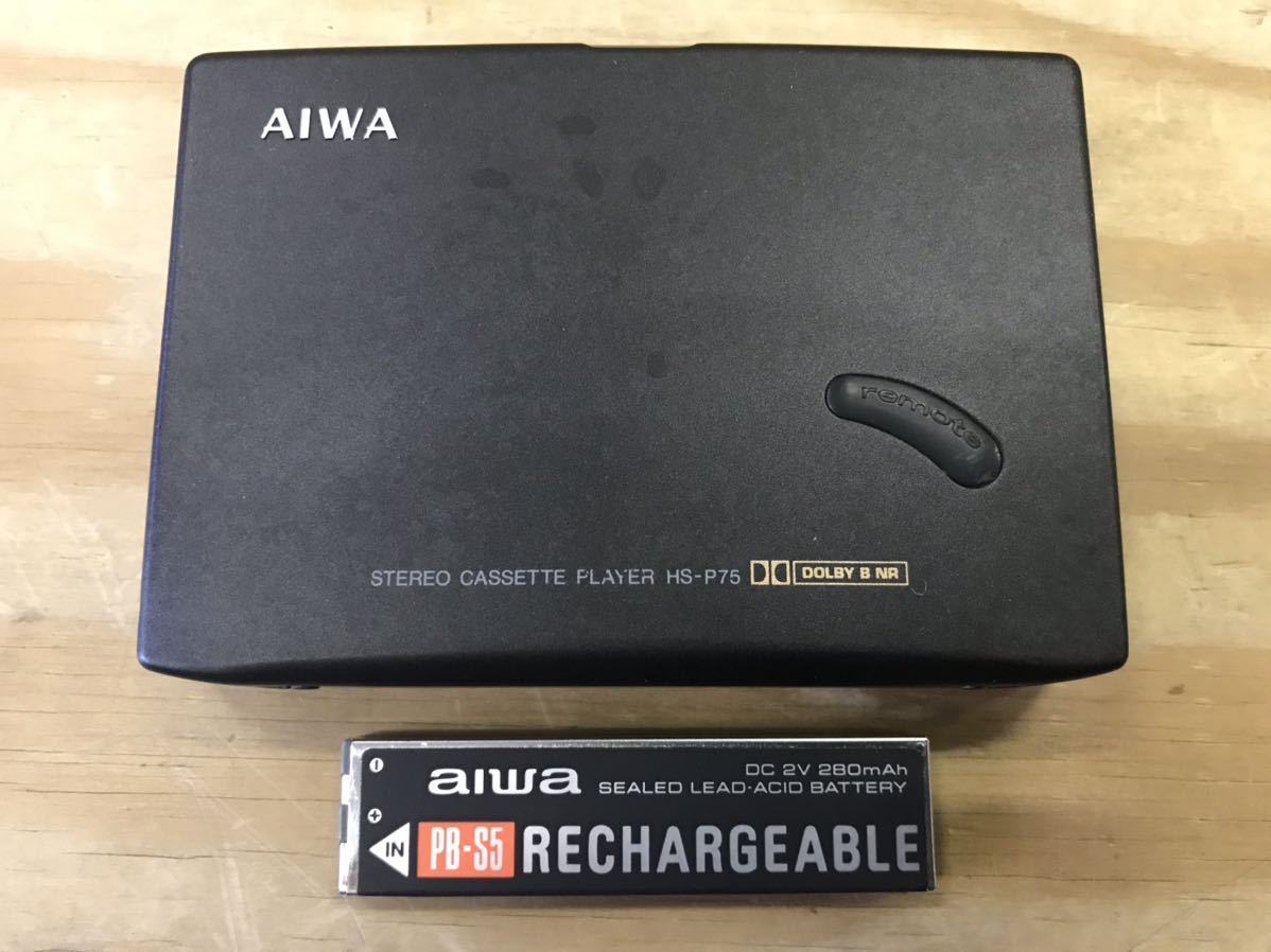 AIWA HS-P75 ステレオカセットプレーヤー　ジャンク品 AIWA カセットプレイヤー HS-P75 ジャンク