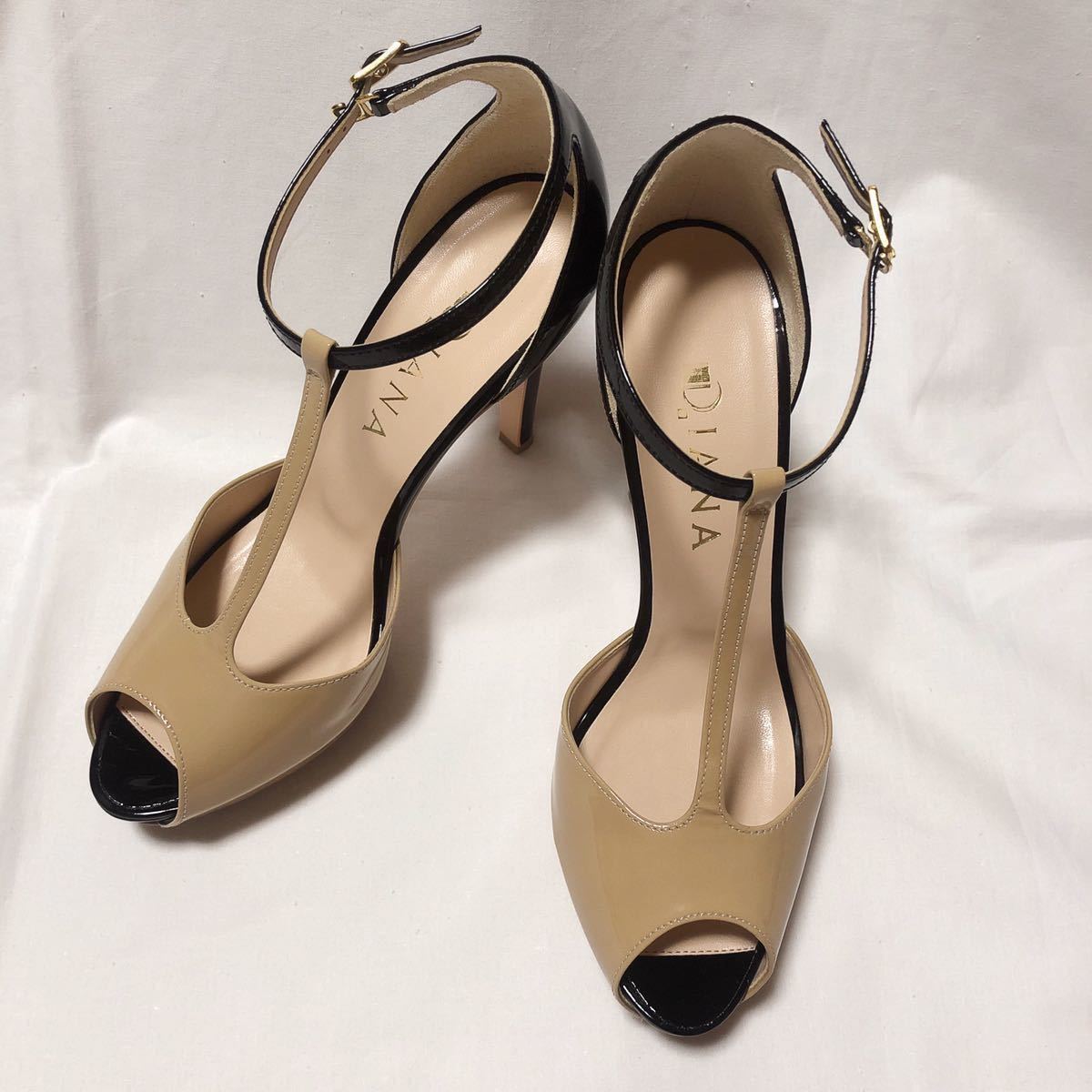 ダイアナ オープントゥ パンプス 23㎝ （新品 同様 ダイアナ DIANA 