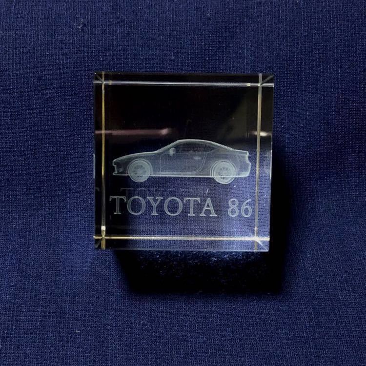 非売品】トヨタ TOYOTA86 3Dペーパーウェイト外箱あり