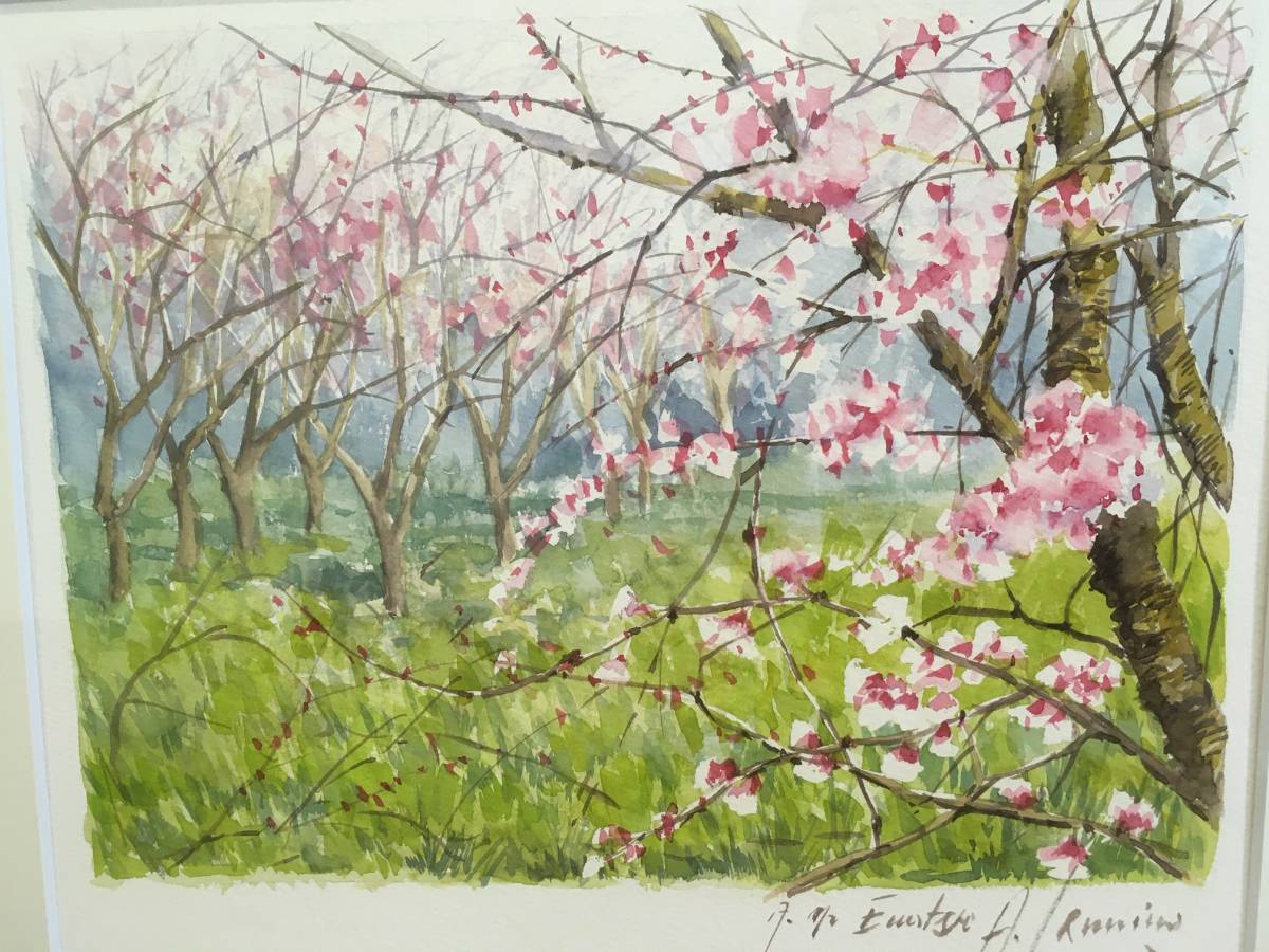 水彩画 田園風景 (春の息吹き) 水彩画 田園風景 (春の息吹き)