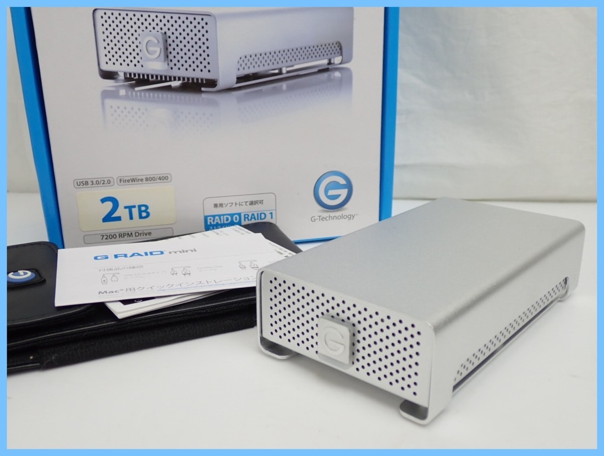 G-DRIVE・G-RAID mini 2TB 外付けハードドライブ 2個セット